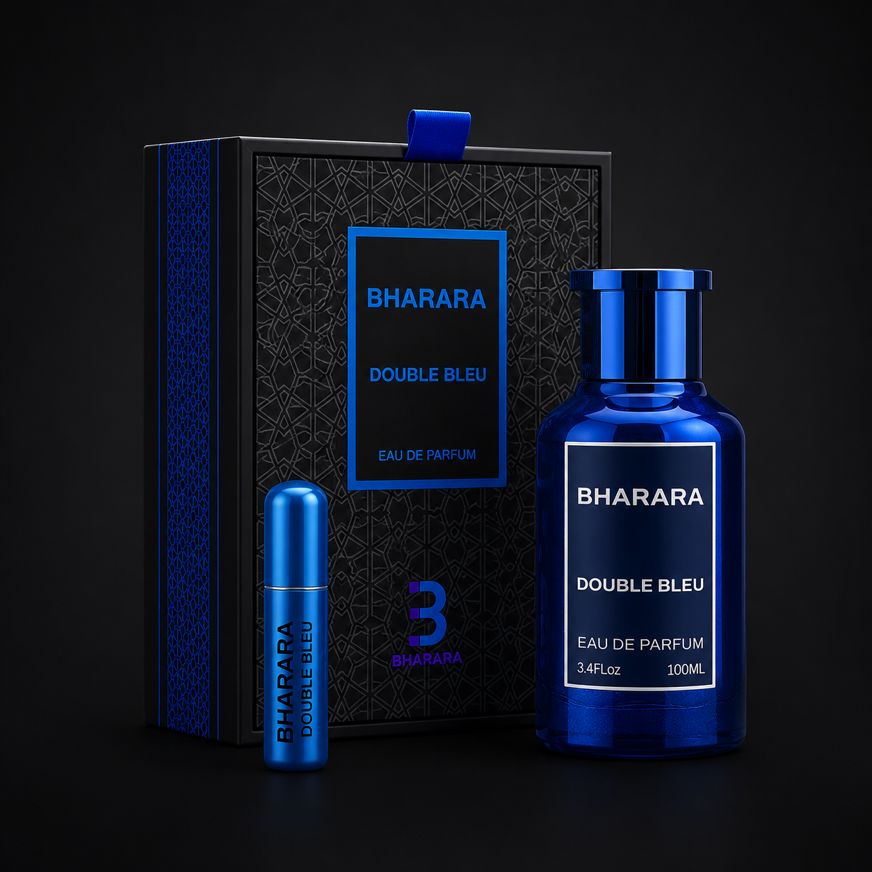 Perfume Bharara Double Bleu Eau de Parfum 100ml Original