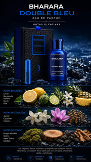 Perfume Bharara Double Bleu Eau de Parfum 100ml Original