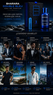 Perfume Bharara Double Bleu Eau de Parfum 100ml Original