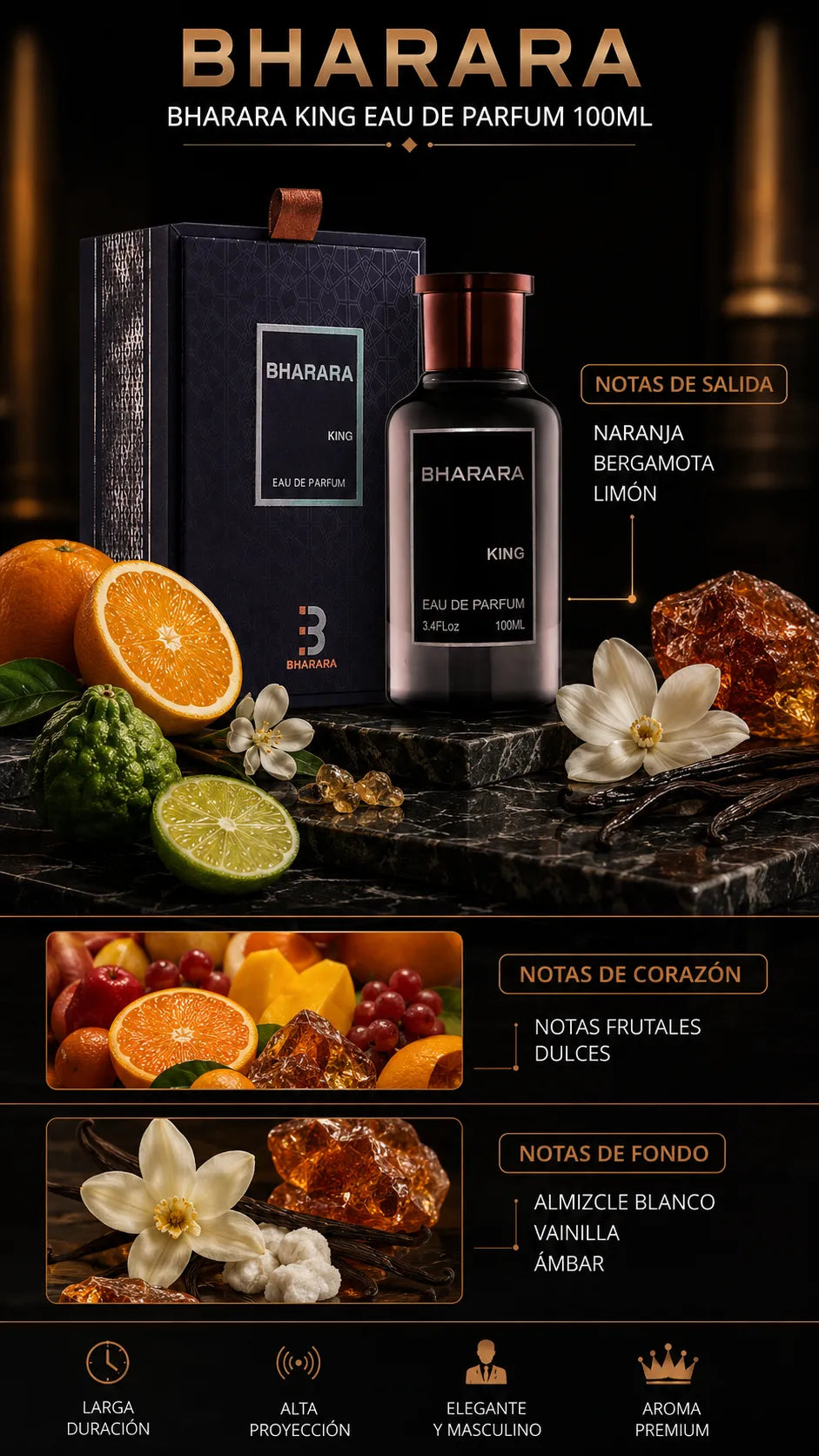 Perfume Bharara King Eau de Parfum 100ml Original