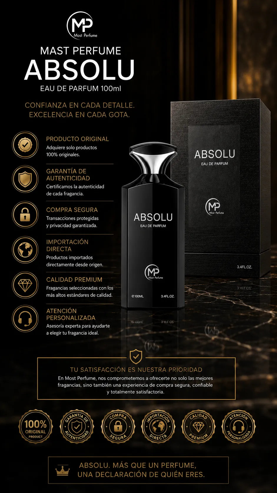 Mast Perfume Absolu Eau de Parfum 100ml Original