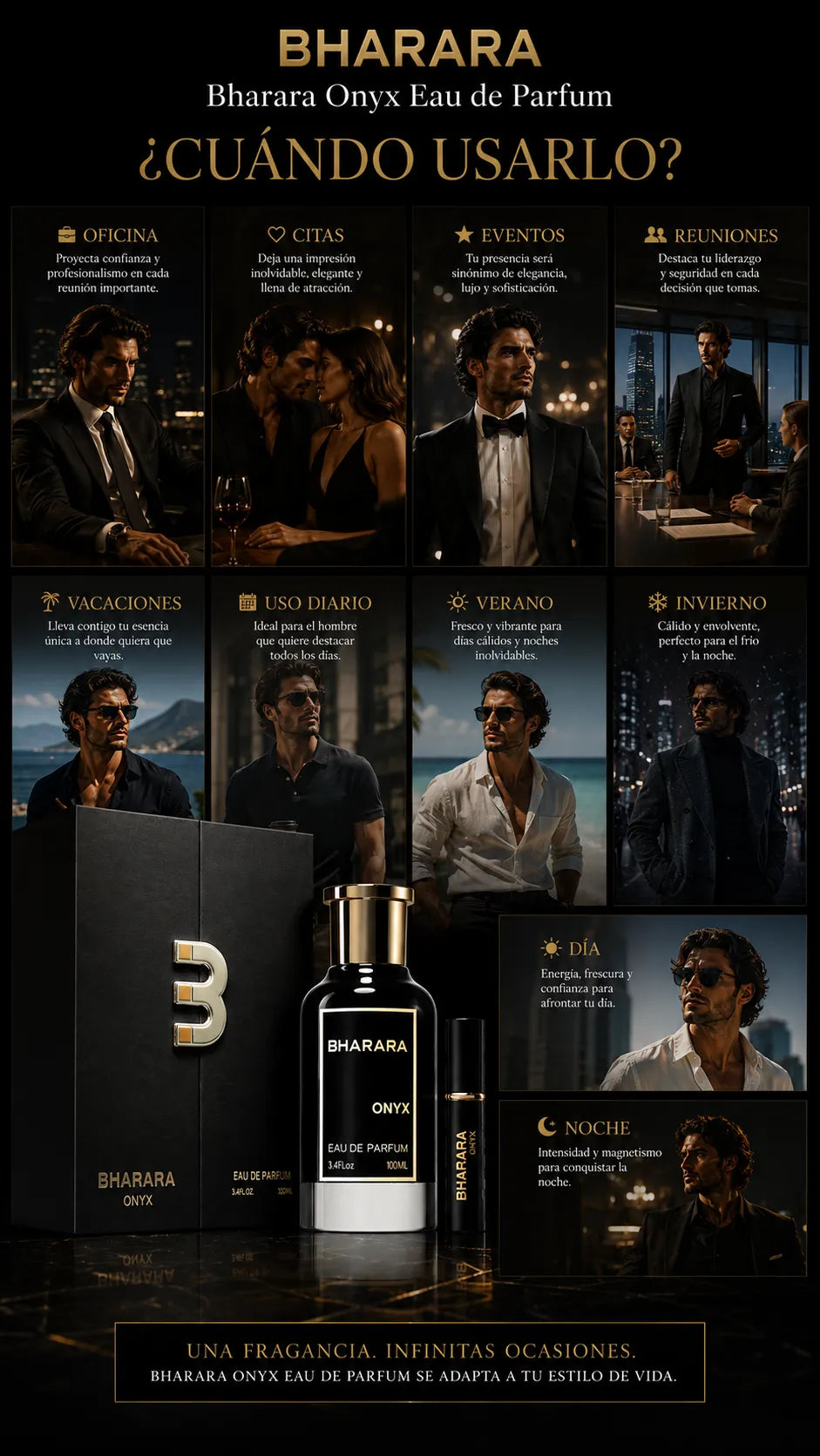 Perfume Bharara Onyx Eau de Parfum 100ml Original
