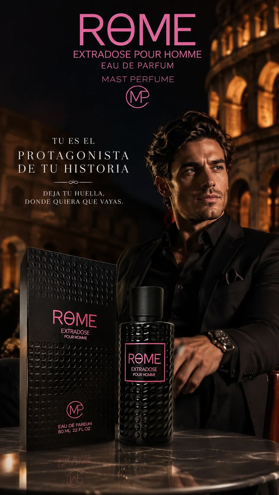 Perfume Bharara Perfume Rome Extradose Pour Homme Eau de Parfum 100ml Original