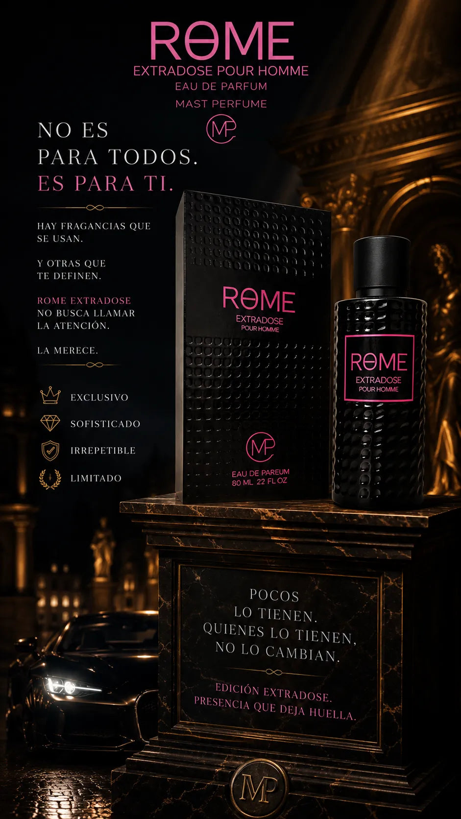 Perfume Bharara Perfume Rome Extradose Pour Homme Eau de Parfum 100ml Original
