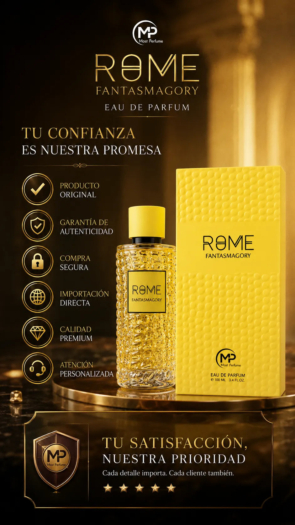 Perfume Bharara Mast Perfume Rome Fantasmagory Eau de Parfum 100ml Original