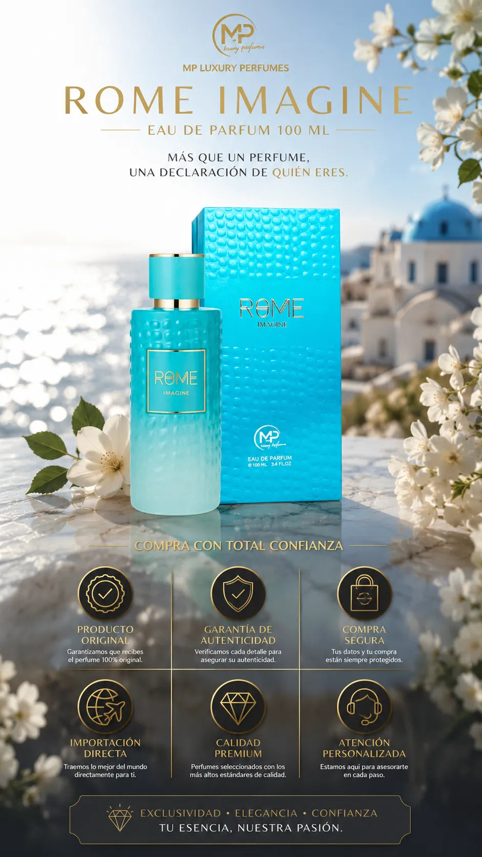 Perfume Rome Imagine MP Luxury Perfumes Eau de Parfum 100ml Original Mujer