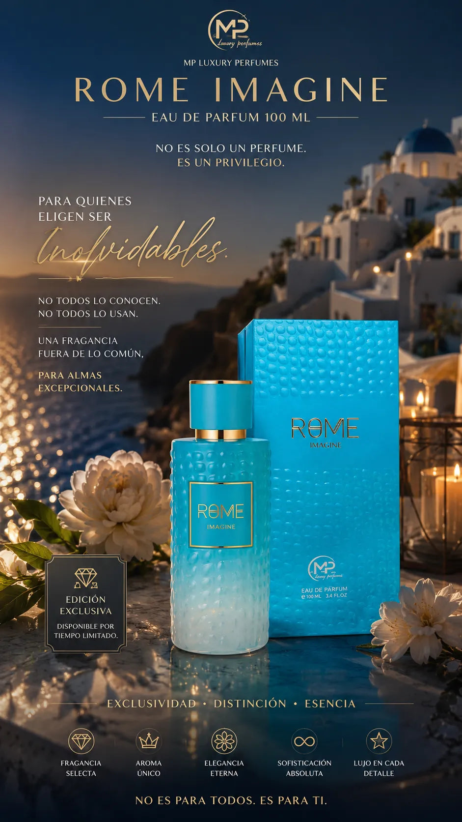 Perfume Rome Imagine MP Luxury Perfumes Eau de Parfum 100ml Original Mujer