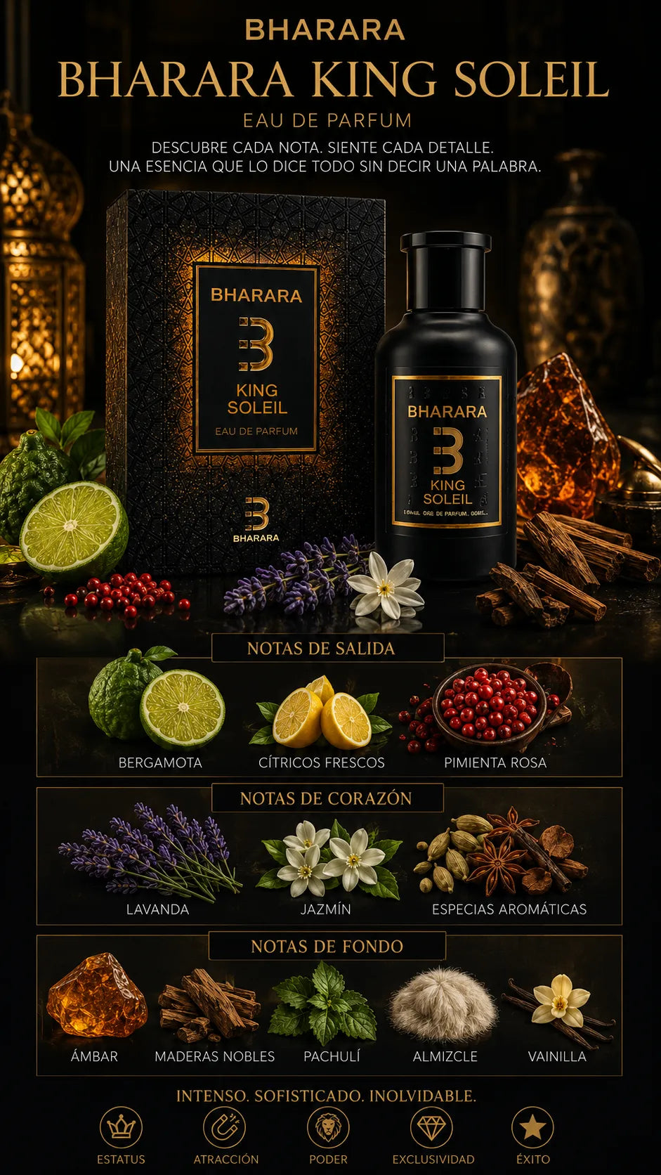 Bharara King Soleil Eau de Parfum 100ml Original