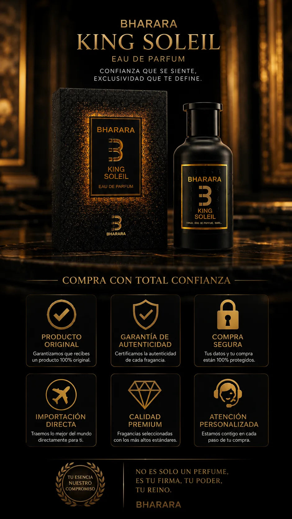 Bharara King Soleil Eau de Parfum 100ml Original