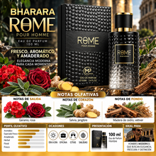 Bharara Rome Pour Homme Eau de Parfum 100ml Original: Elegancia y Confianza