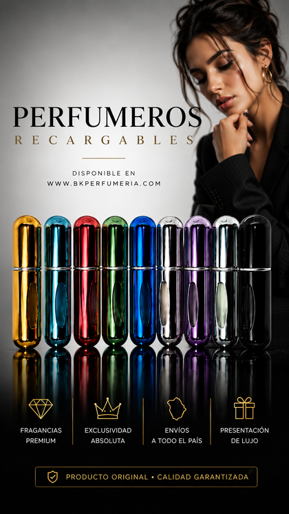 Perfumeros recargables premium originales envío rápido Colombia