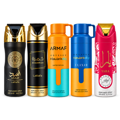 Body sprays árabes para hombre y mujer – Larga Duración