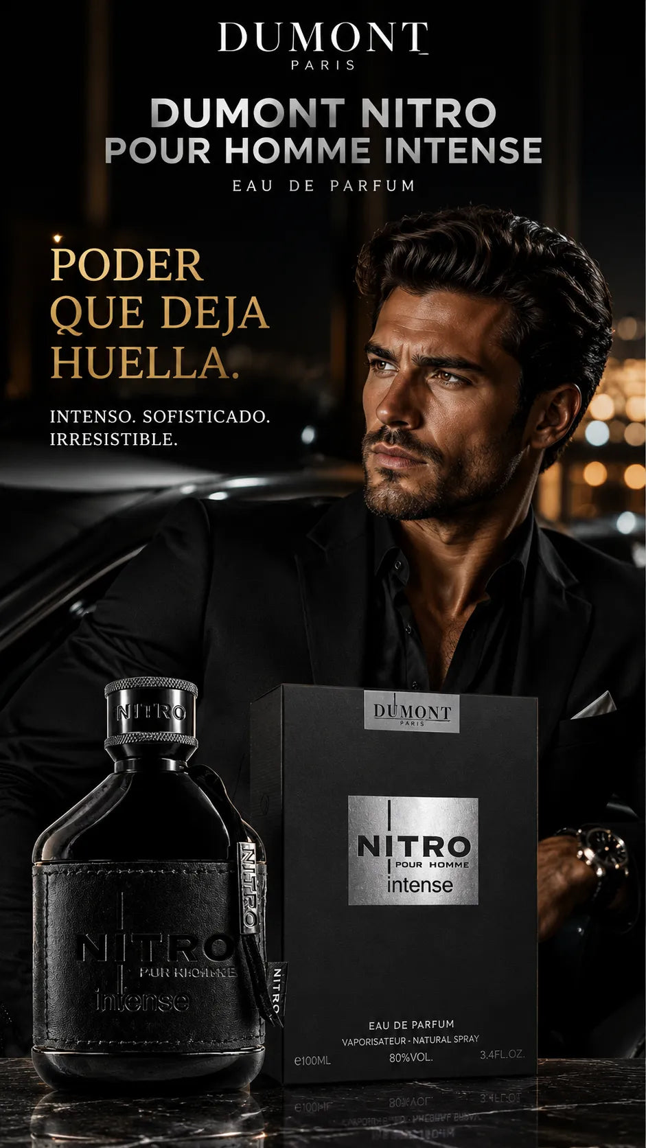 Dumont Nitro Pour Homme Intense Eau de Parfum 100ml Original