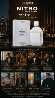 Dumont Paris Nitro White Pour Homme Eau de Parfum 100ml Original