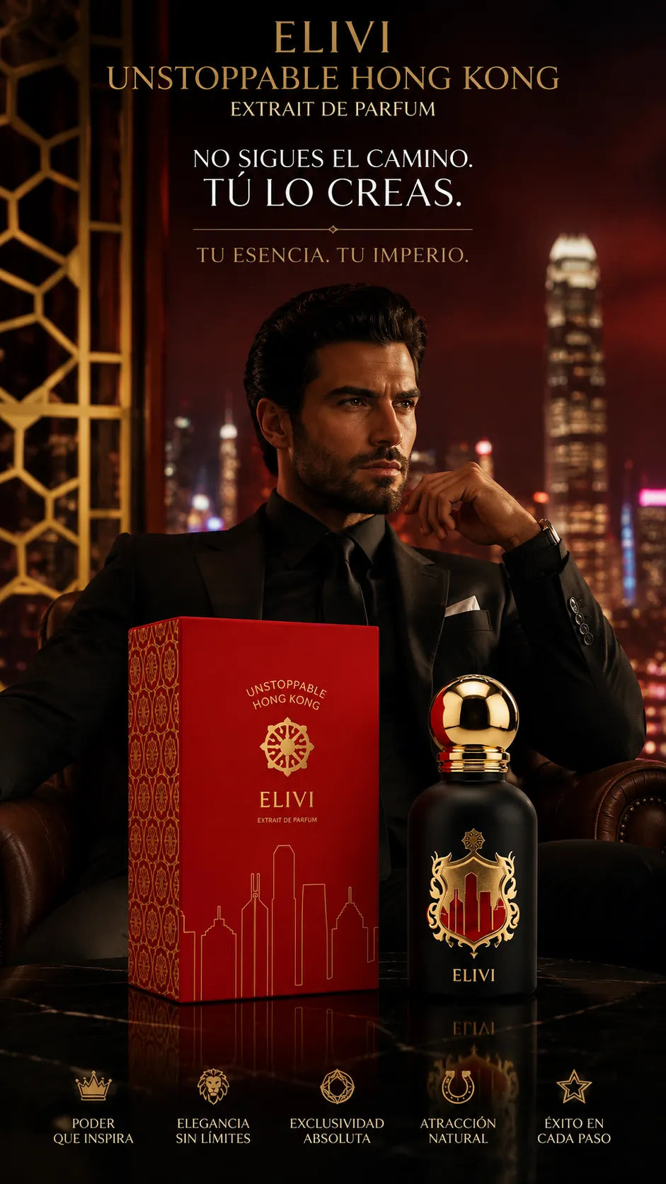 Perfume ELIVI Unstoppable Hong Kong Extrait de Parfum 50ml Original