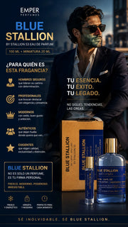Perfume Emper Blue Stallion By Stallion 53 Eau de Parfum 100ml + 20ml Original
