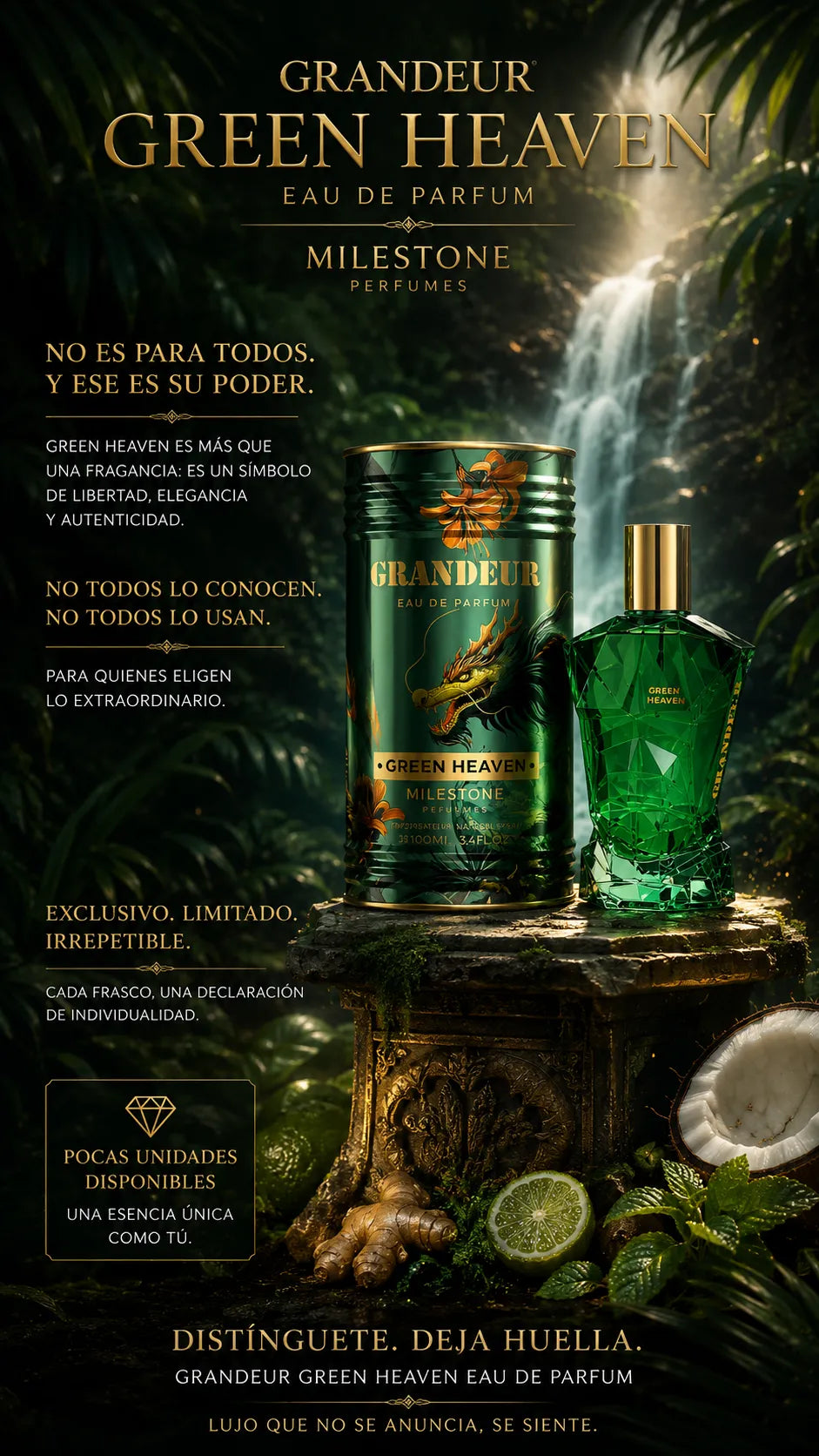 Perfume Emper Milestone Grandeur Green Heaven Eau de Parfum 100ml Original