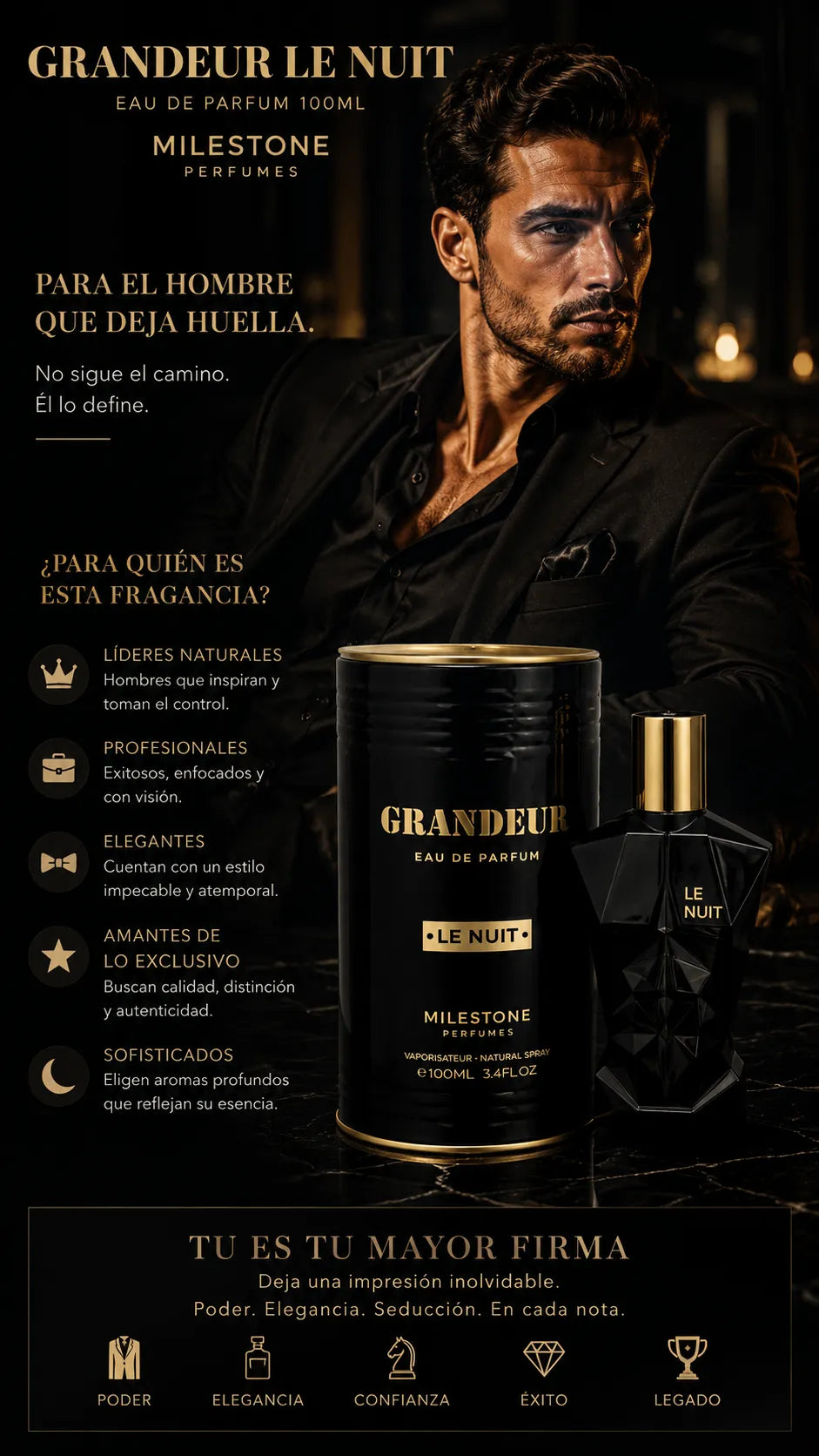 Perfume Emper Milestone Grandeur Le Nuit Eau de Parfum 100ml Original