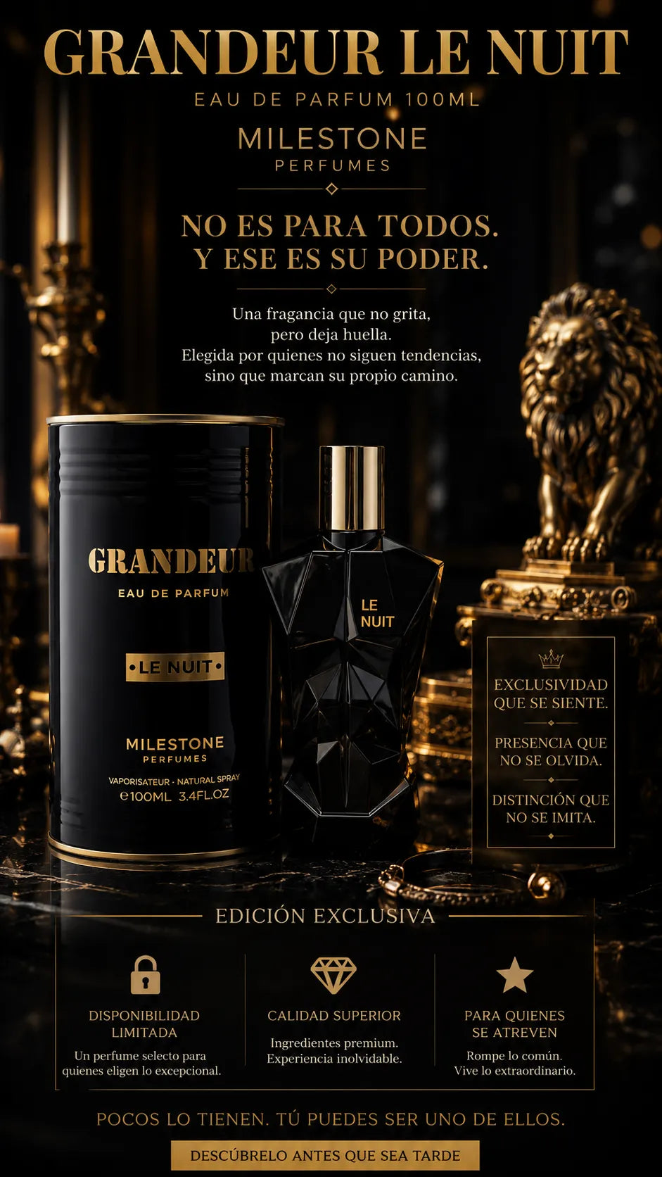Perfume Emper Milestone Grandeur Le Nuit Eau de Parfum 100ml Original