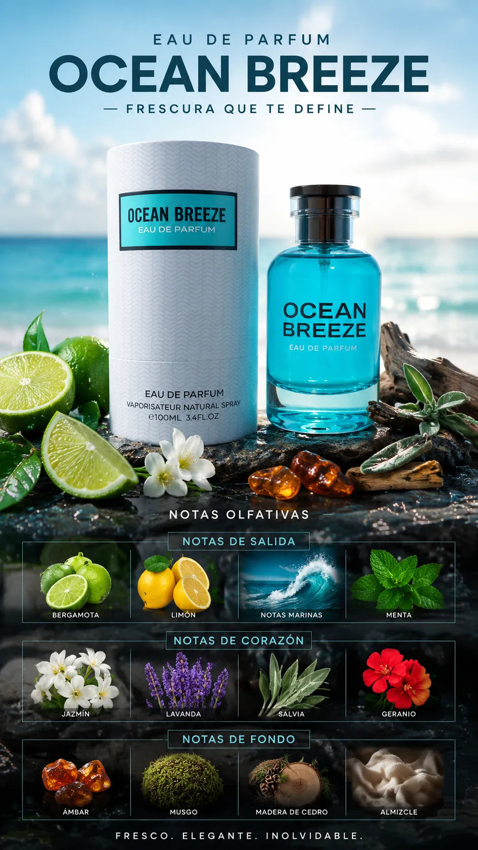 Perfume Emper Ocean Breeze Eau de Parfum 100ml Original