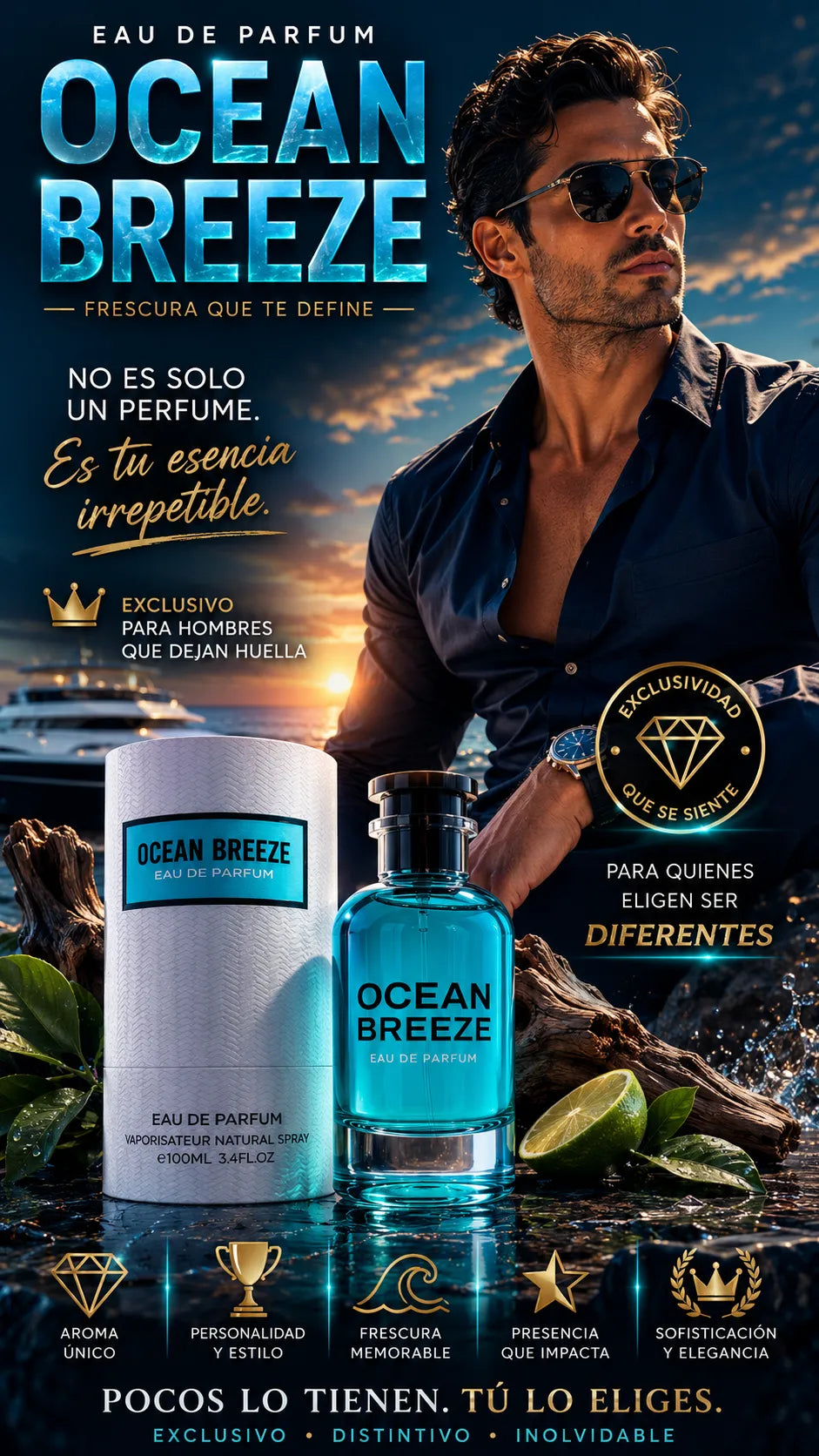Perfume Emper Ocean Breeze Eau de Parfum 100ml Original