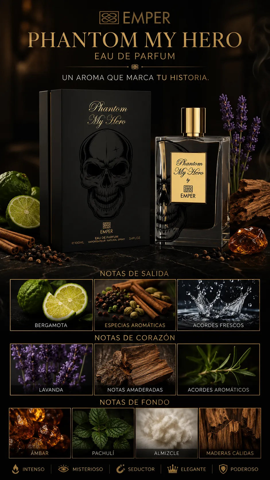 Perfume Emper Phantom My Hero Eau de Parfum 100ml Original