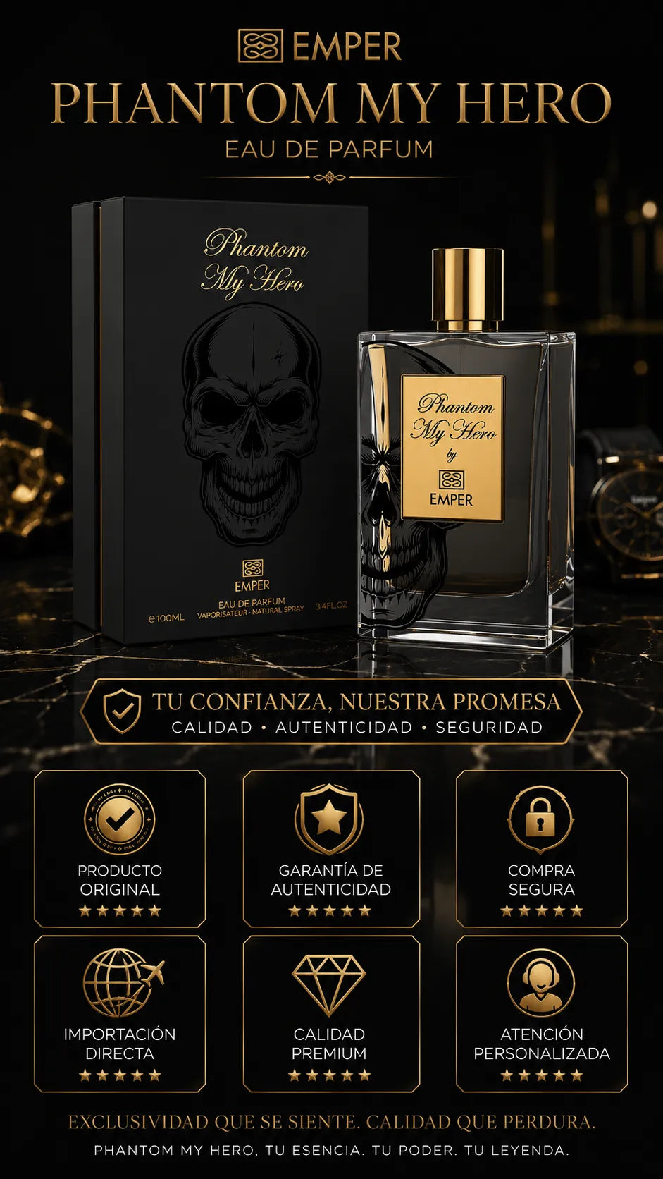 Perfume Emper Phantom My Hero Eau de Parfum 100ml Original
