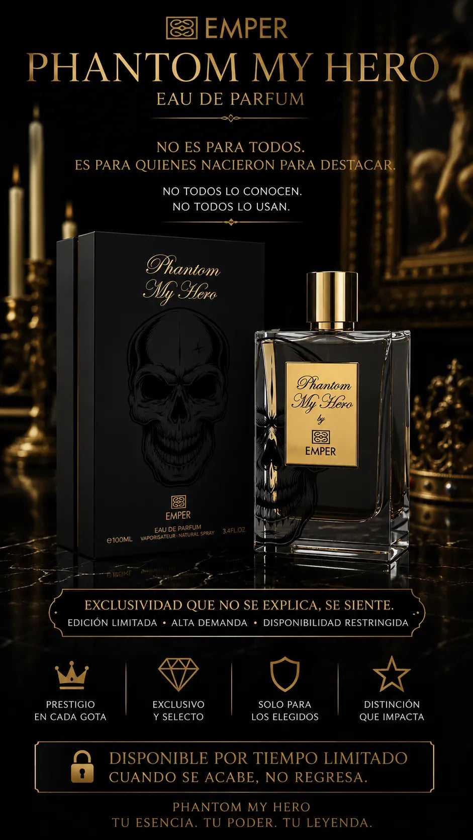 Perfume Emper Phantom My Hero Eau de Parfum 100ml Original