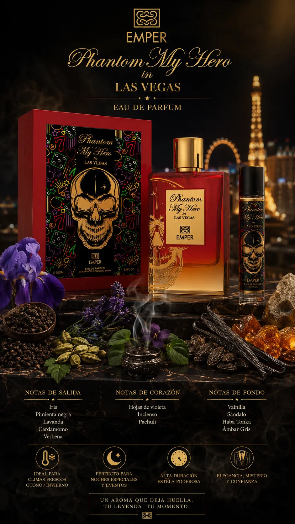 Emper Phantom My Hero in Las Vegas Eau de Parfum 100ml Original