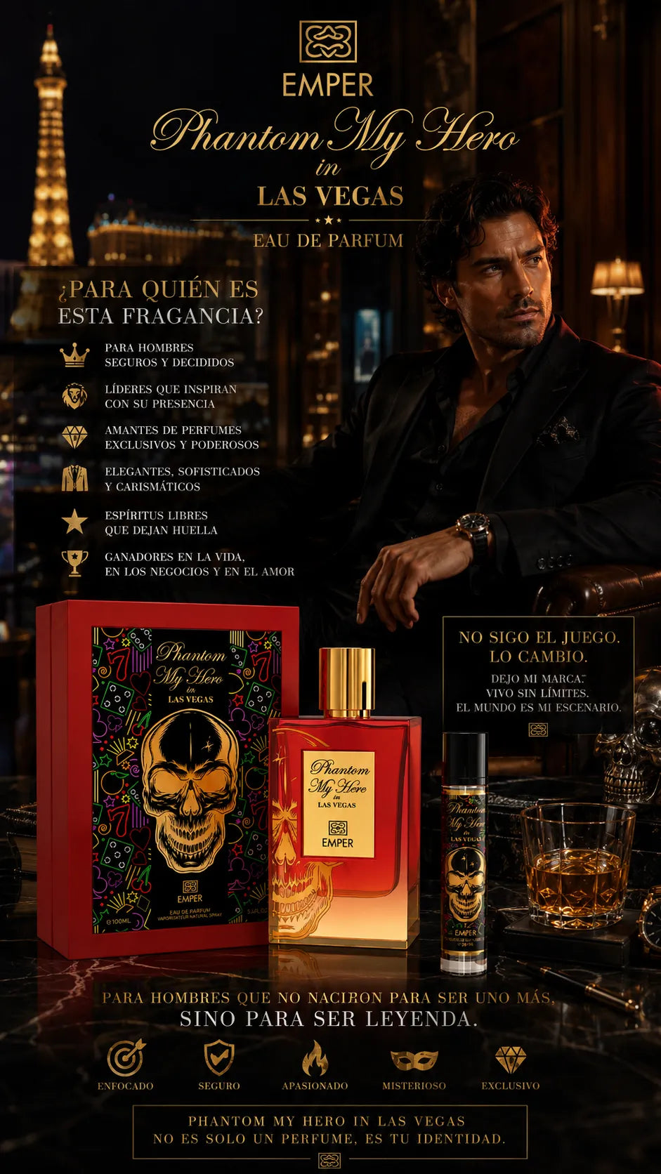 Emper Phantom My Hero in Las Vegas Eau de Parfum 100ml Original