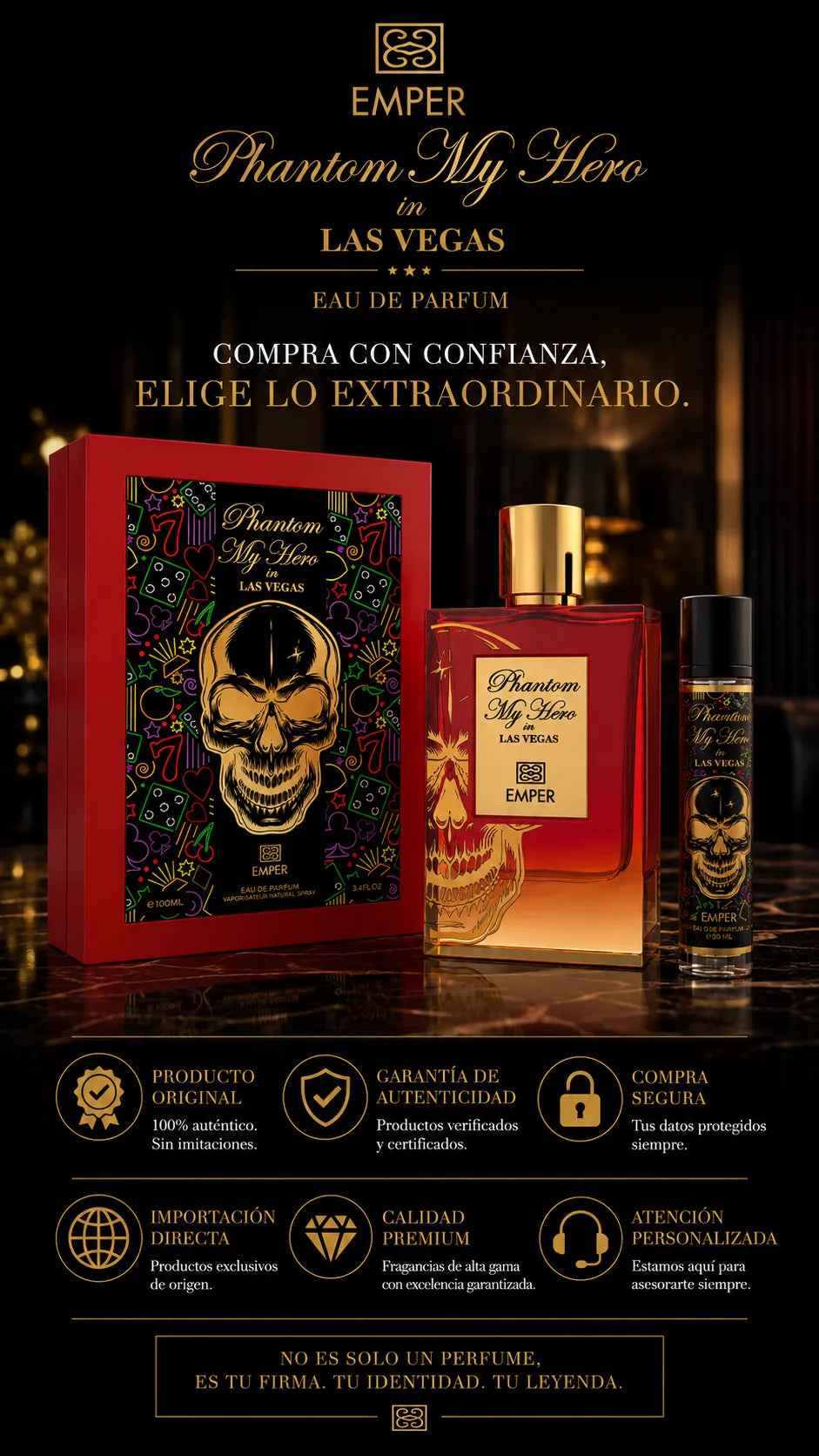 Emper Phantom My Hero in Las Vegas Eau de Parfum 100ml Original