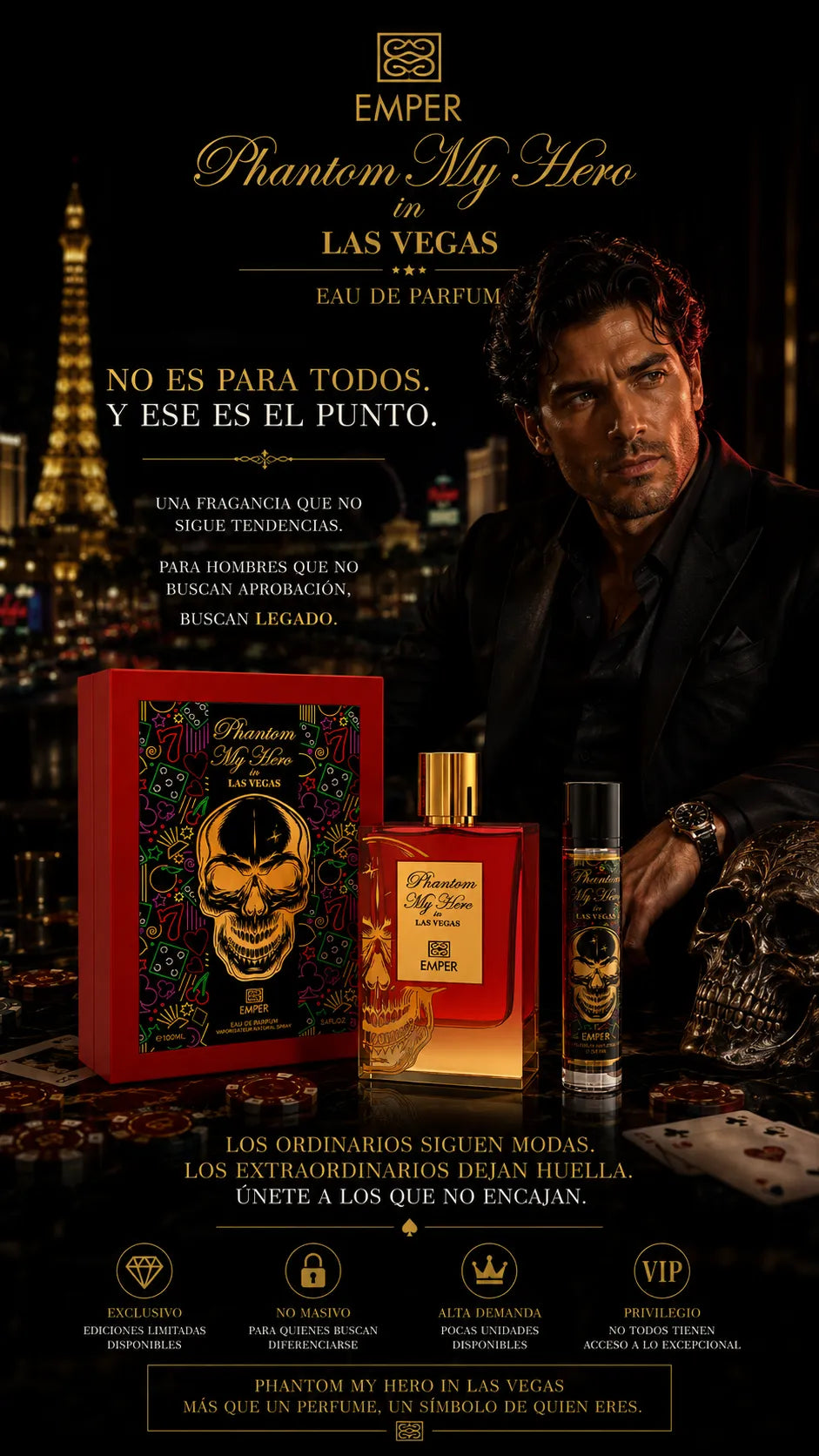 Emper Phantom My Hero in Las Vegas Eau de Parfum 100ml Original