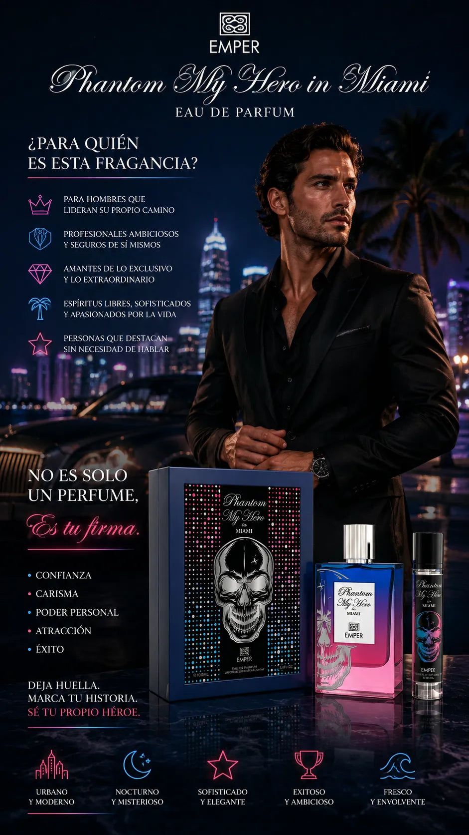 Emper Phantom My Hero in Miami Eau de Parfum 100ml Original