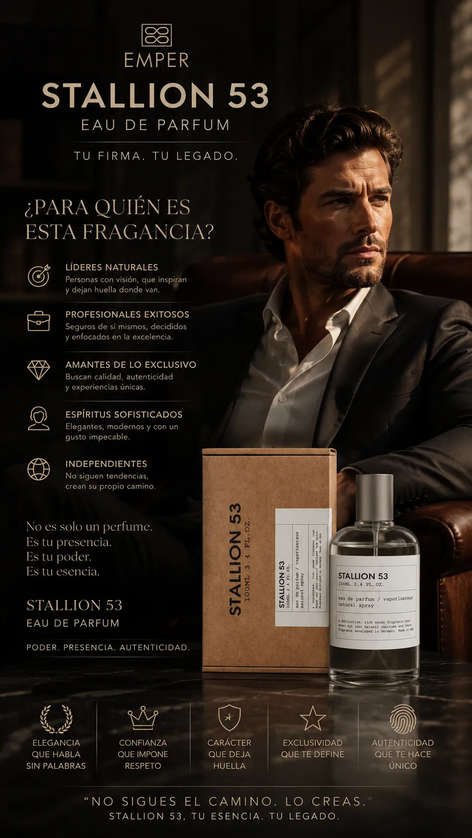 Perfume Emper Stallion 53 Eau de Parfum 100ml Original