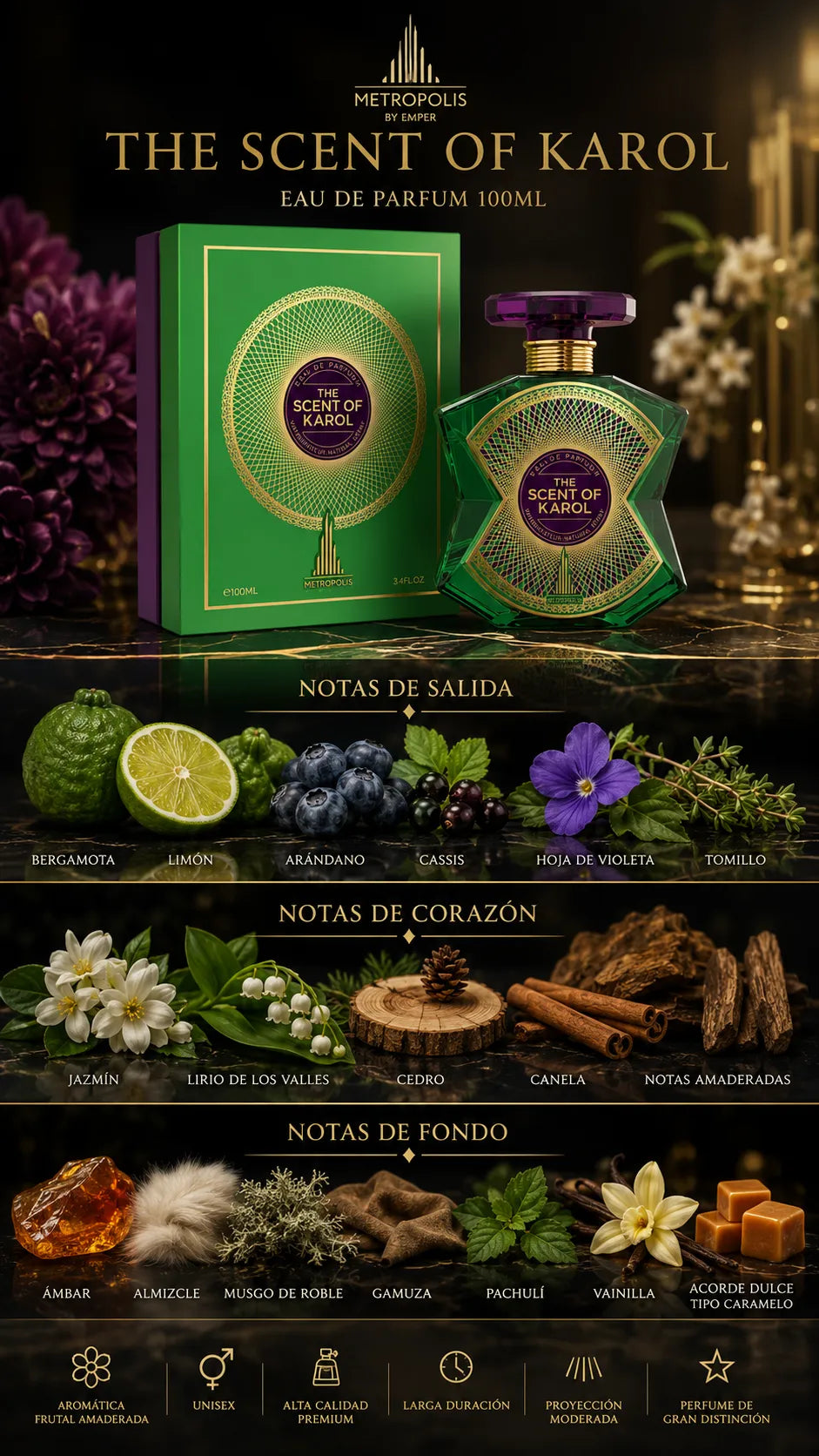 Perfume Emper Metropolis The Scent Of Karol Eau de Parfum 100ml Original