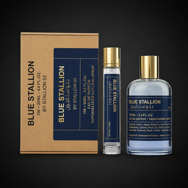 Perfume Emper Blue Stallion By Stallion 53 Eau de Parfum 100ml + 20ml Original