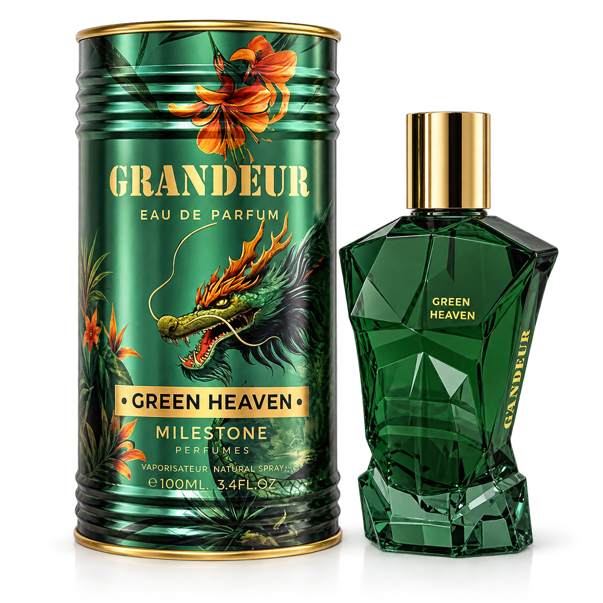 Emper Milestone Grandeur Green Heaven Eau de Parfum 100ml Original — imagen 1