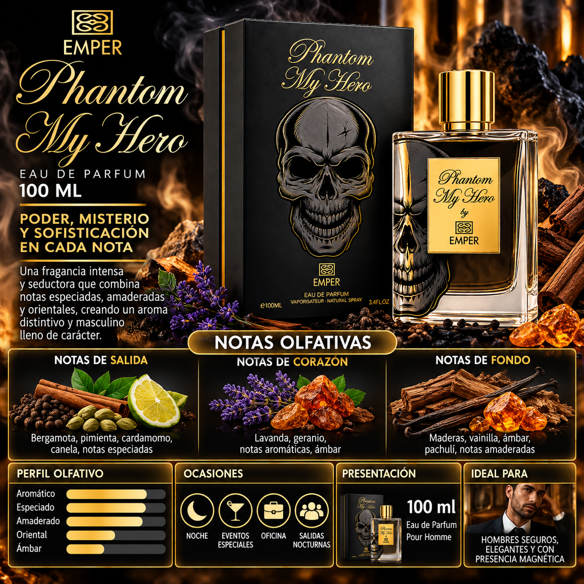 Emper Phantom My Hero Eau de Parfum 100ml - Original