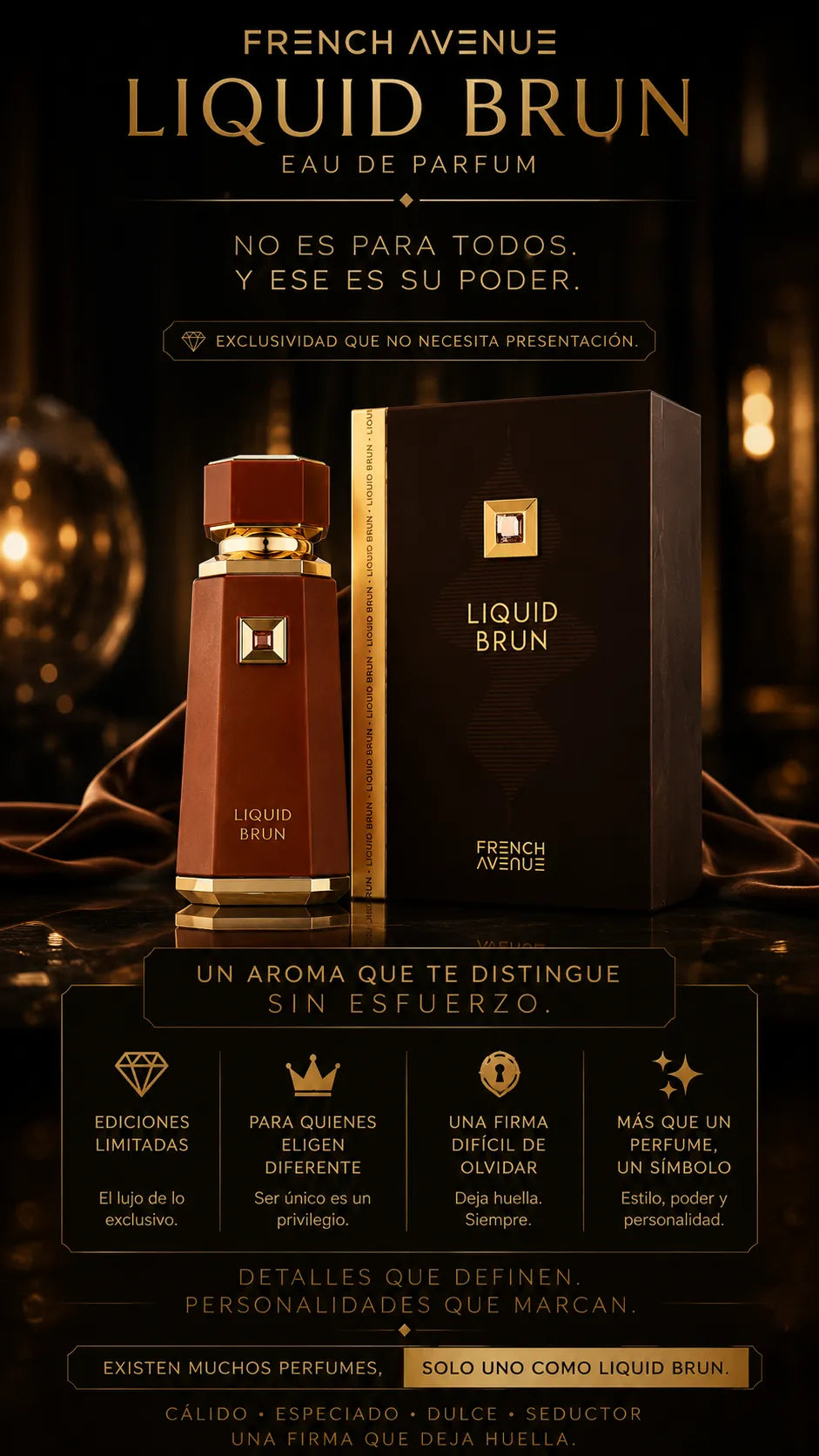 Perfume French Avenue Liquid Brun Eau de Parfum 100ml Original