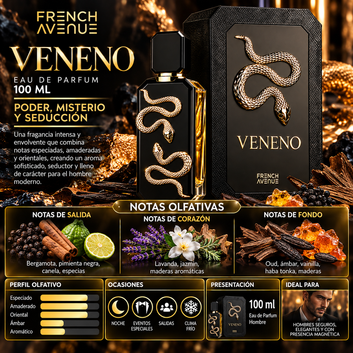 French Avenue Veneno Eau de Parfum 100ml — imagen 2