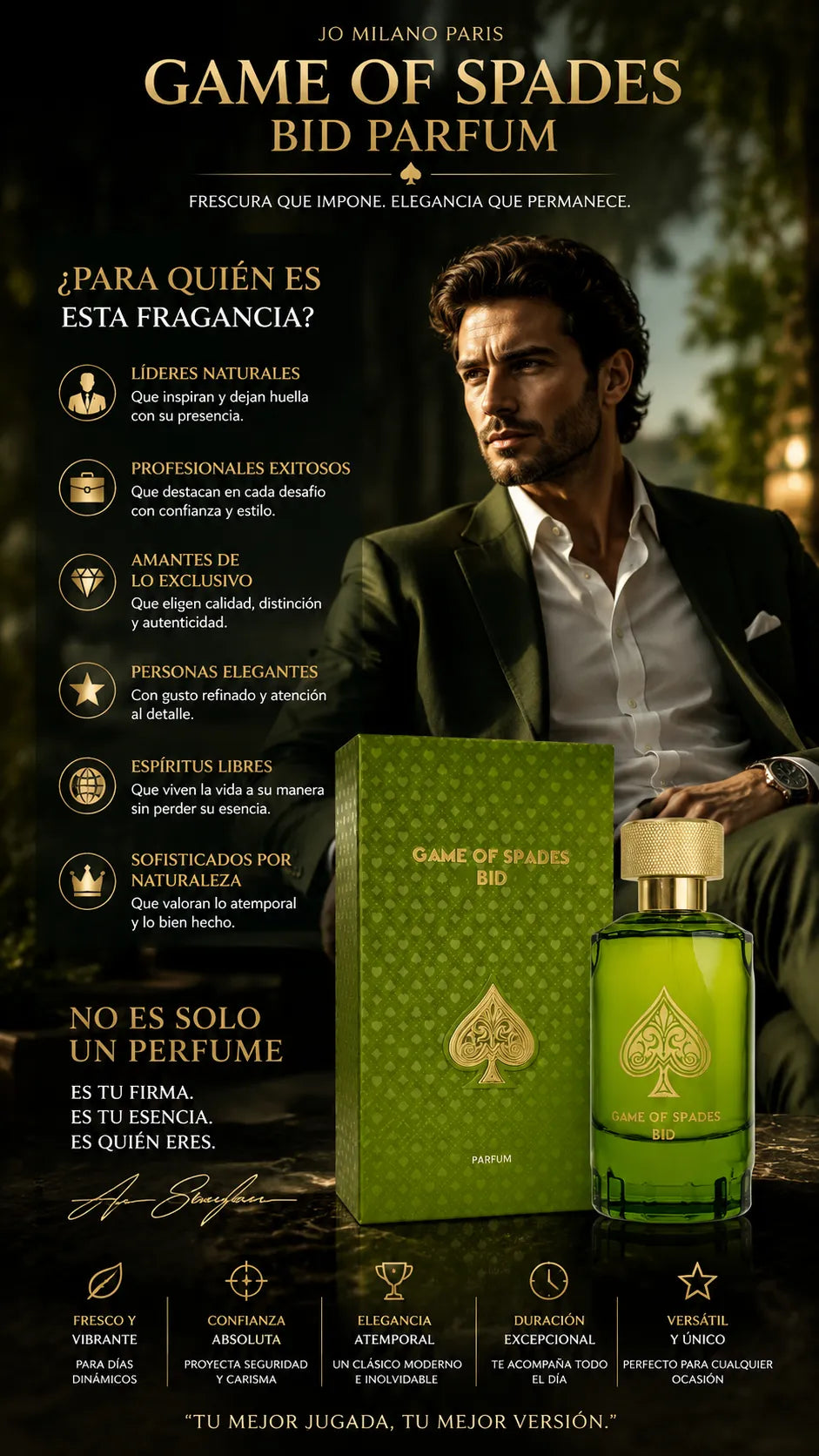 Perfume Jo Milano Paris Game Of Spades Bid Parfum 100ml Original