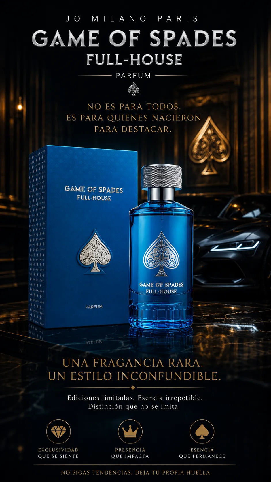 Perfume Jo Milano Paris Game of Spades Full House Parfum 100ml Original