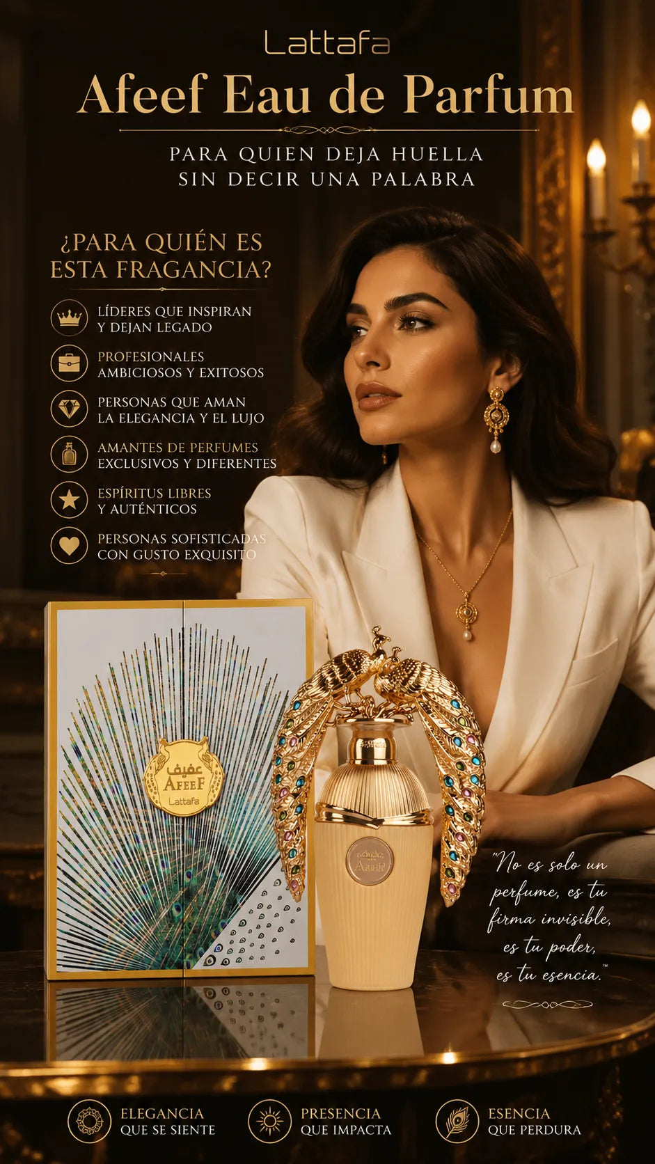 Perfume Lattafa Afeef Eau de Parfum 100ml Original