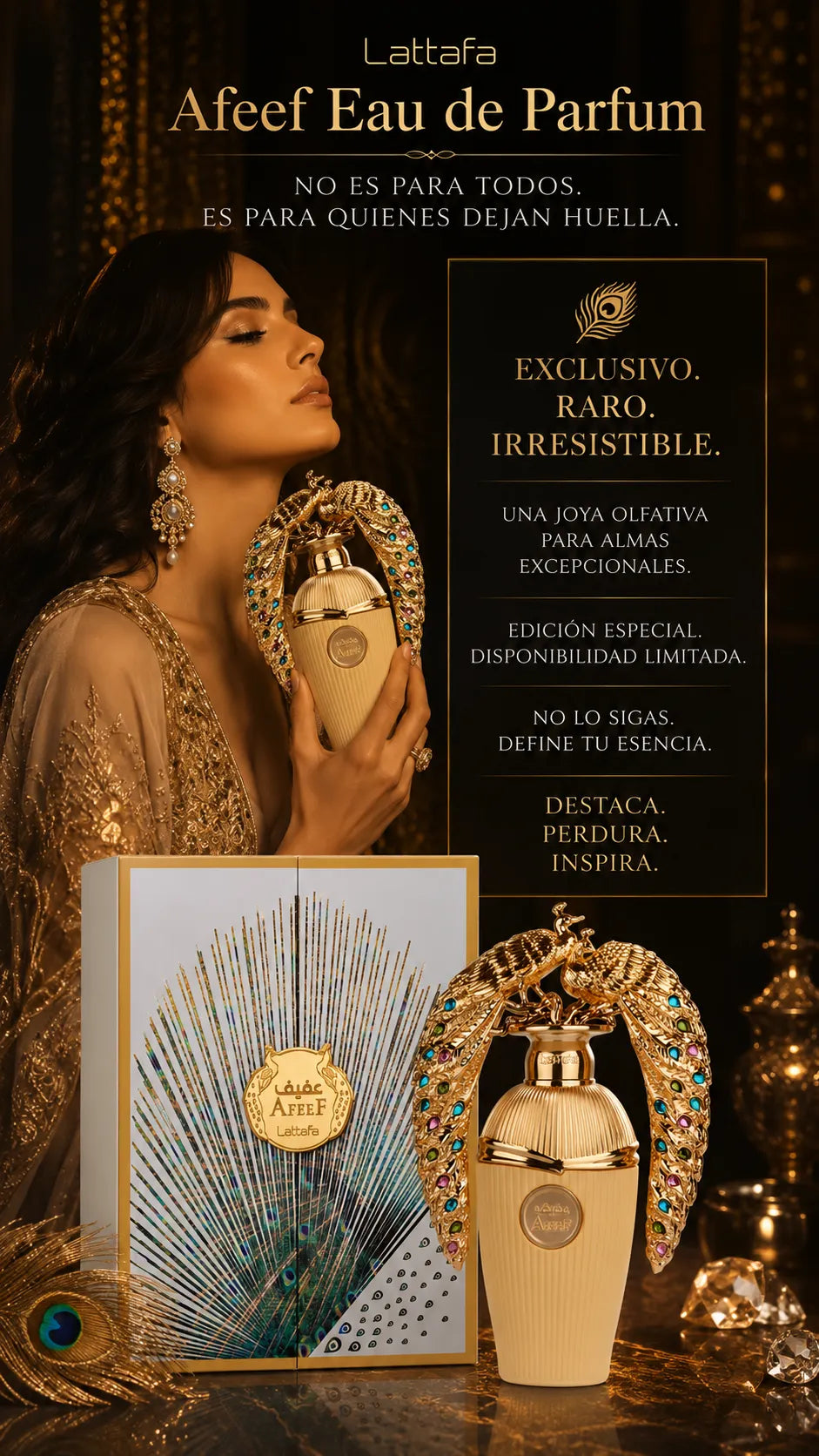 Perfume Lattafa Afeef Eau de Parfum 100ml Original
