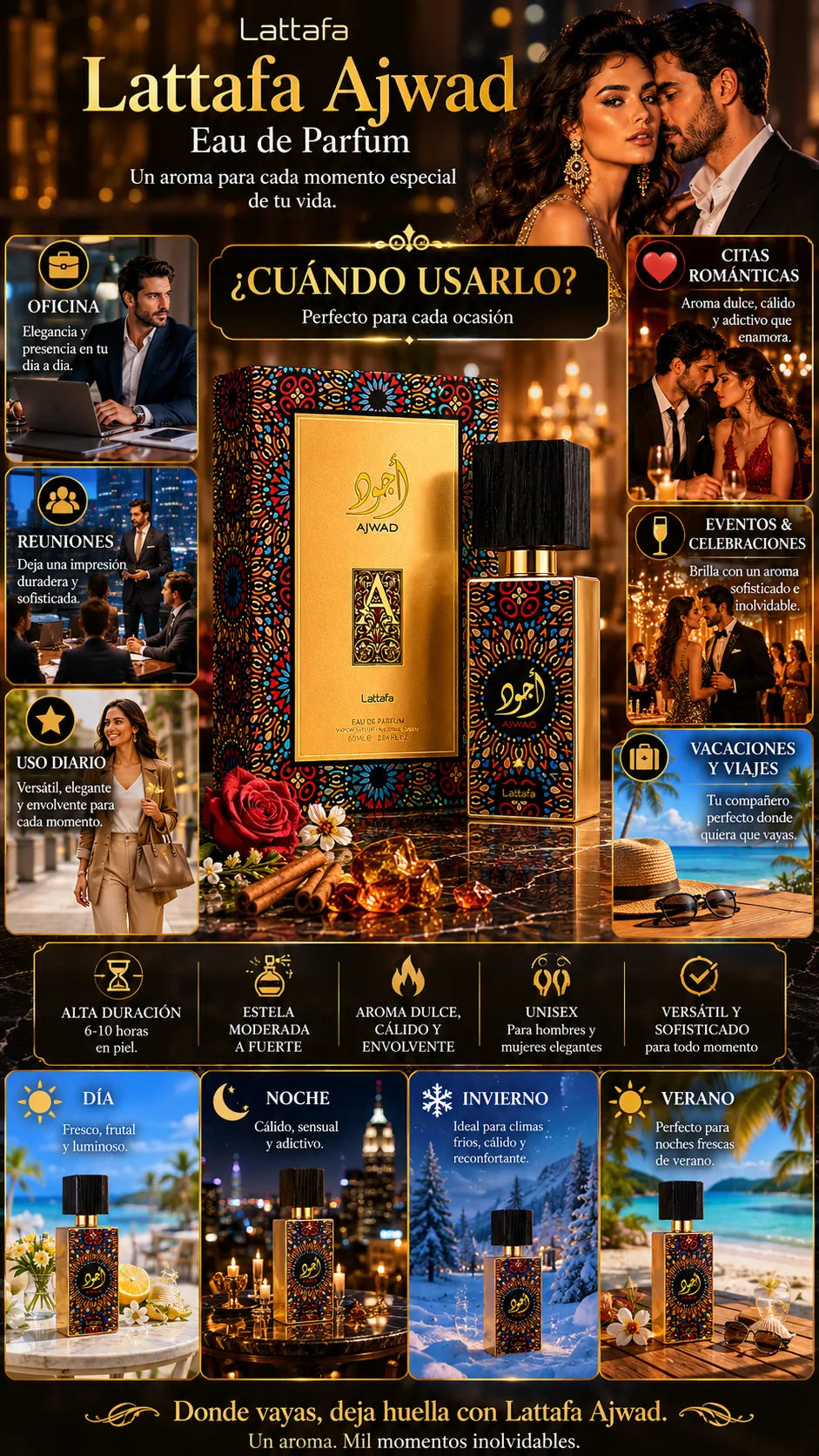 Perfume Lattafa Ajwad Eau de Parfum 60ml Original