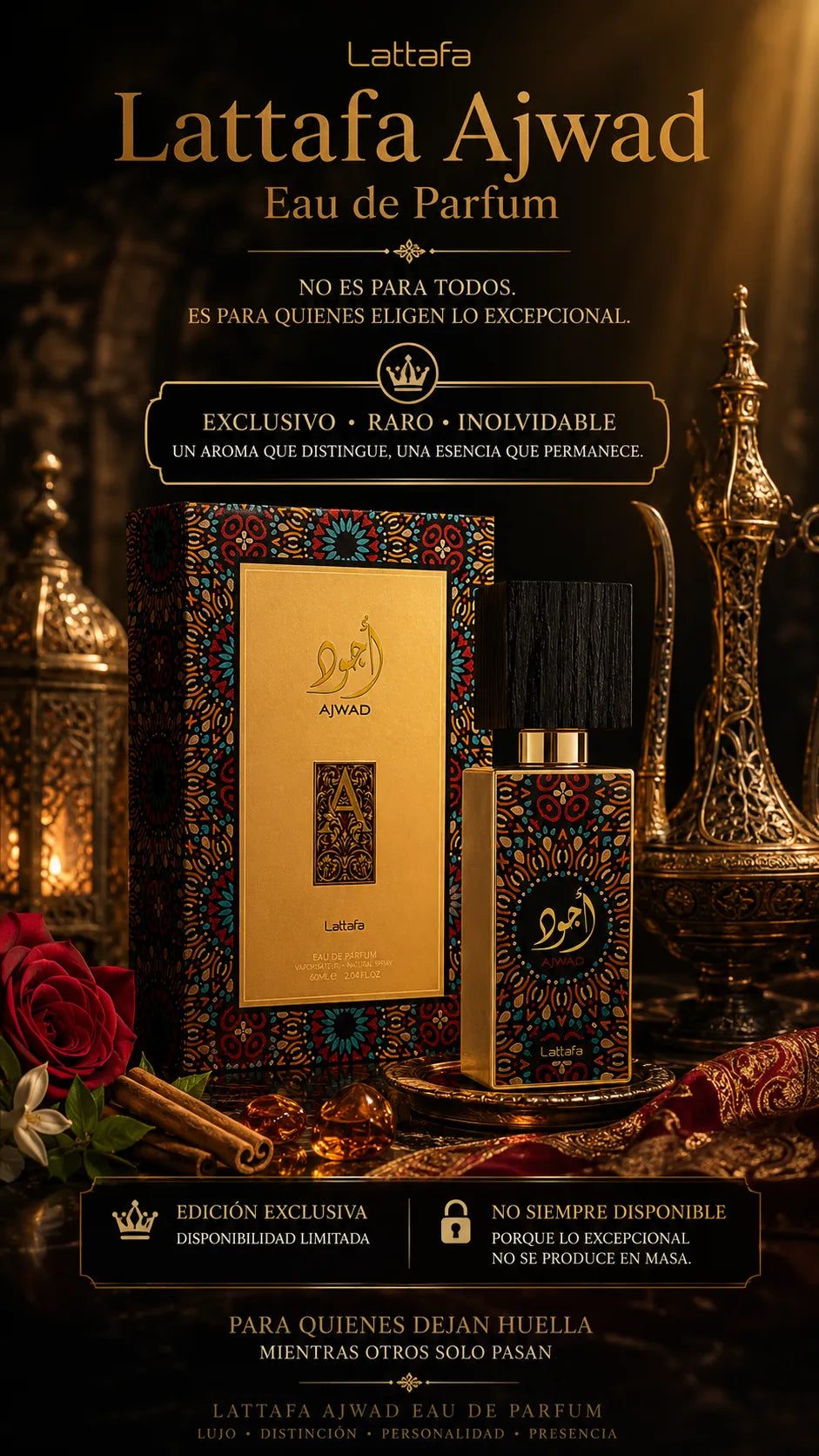 Perfume Lattafa Ajwad Eau de Parfum 60ml Original