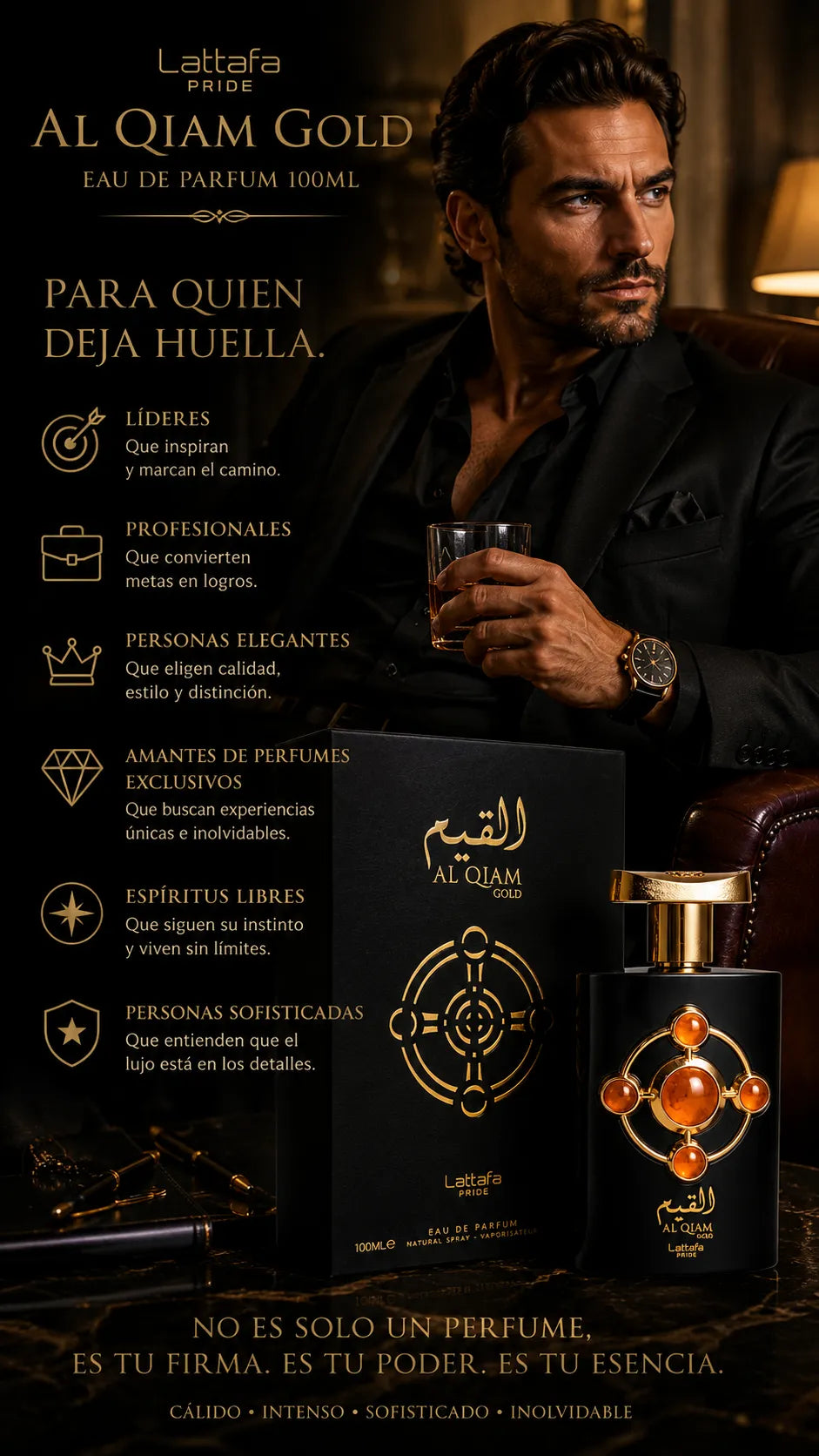 Perfume Lattafa Pride Al Qiam Gold Eau de Parfum 100ml Original