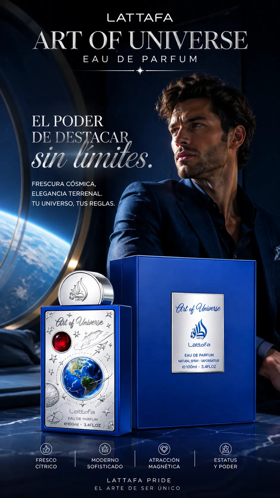 Perfume Lattafa Pride Art Of Universe Eau de Parfum 100ml Original