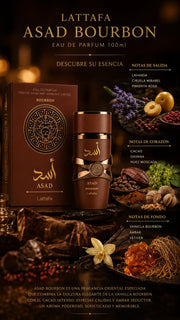 Perfume Lattafa Asad Bourbon Eau de Parfum 100ml Original