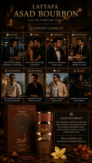 Perfume Lattafa Asad Bourbon Eau de Parfum 100ml Original